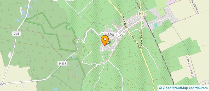 localisation de l'entreprise MADAME BRIGITTE DUBOIS  LE MESNIL-SUR-OGER