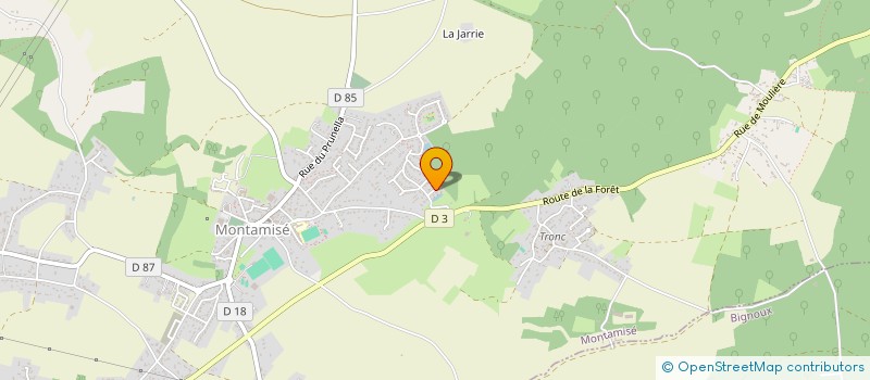 localisation de l'entreprise MADAME BRIGITTE DUBOIS  MONTAMISE