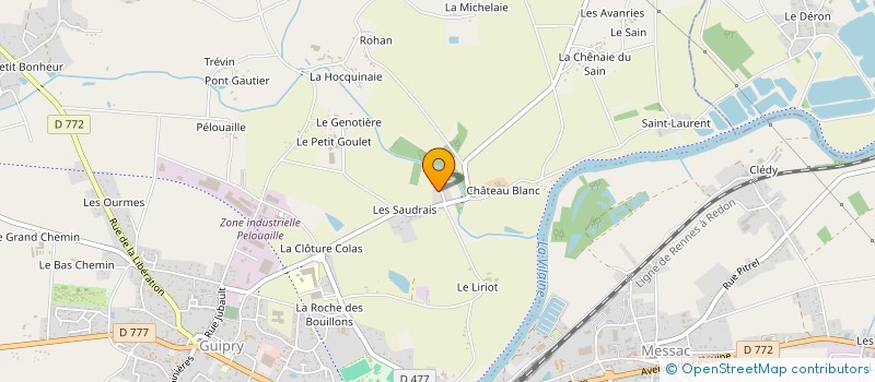 localisation de l'entreprise MADAME BRIGITTE DUCATILLON  GUIPRY-MESSAC