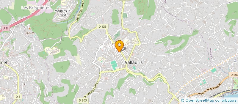 localisation de l'entreprise MADAME BRIGITTE DUFRENNE à VALLAURIS