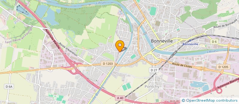 localisation de l'entreprise MADAME BRIGITTE DUGAST  BONNEVILLE