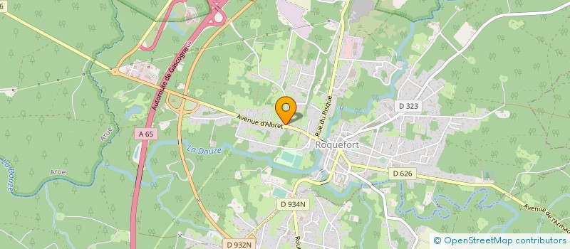 localisation de l'entreprise MADAME BRIGITTE DULIN  ROQUEFORT