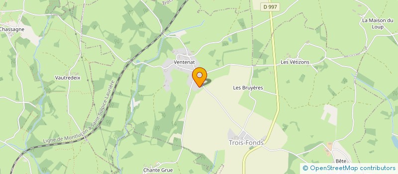 localisation de l'entreprise MADAME BRIGITTE DUMERY à TROIS-FONDS