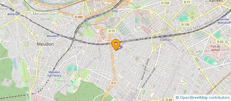 localisation de l'entreprise MADAME BRIGITTE DUMON à CLAMART