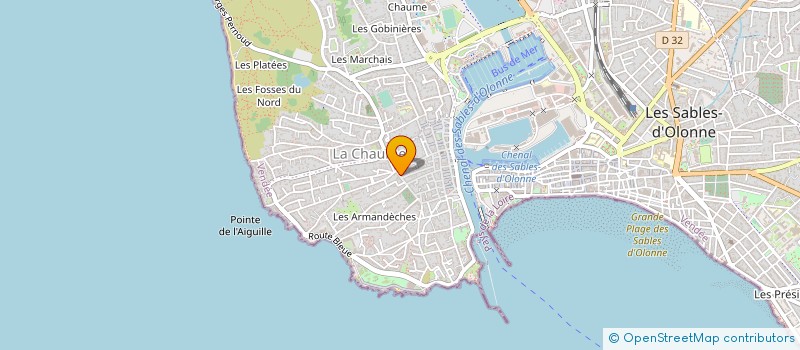 localisation de l'entreprise MADAME BRIGITTE DUMONT à LES SABLES D'OLONNE