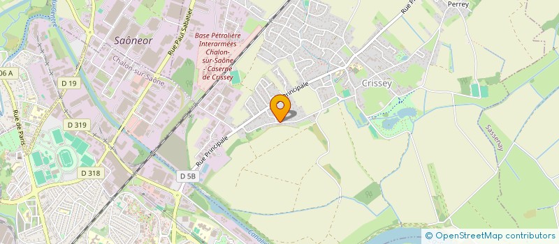 localisation de l'entreprise MADAME BRIGITTE DUMORTIER  CRISSEY