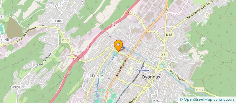 localisation de l'entreprise MADAME BRIGITTE DUPERRAY à OYONNAX