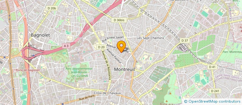 localisation de l'entreprise MADAME BRIGITTE DUPUIS à MONTREUIL