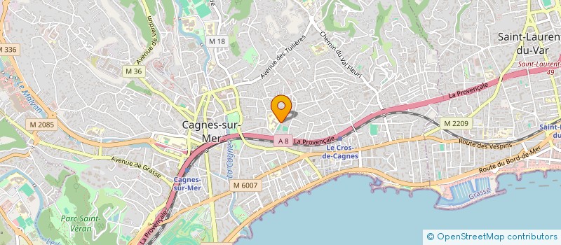 localisation de l'entreprise MADAME BRIGITTE DUQUESROIX à CAGNES-SUR-MER