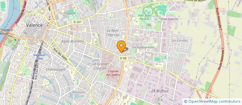 localisation de l'entreprise MADAME BRIGITTE DUSSAUD  VALENCE