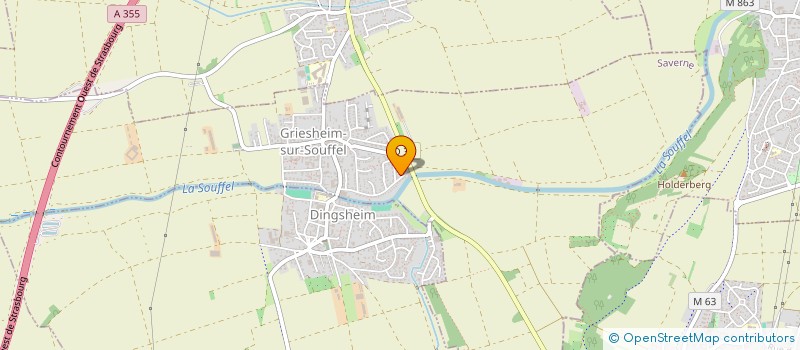 localisation de l'entreprise MADAME BRIGITTE ECKERT  GRIESHEIM-SUR-SOUFFEL