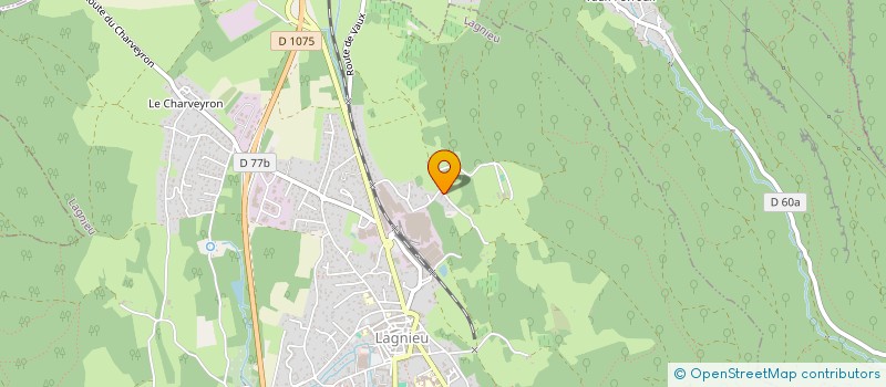 localisation de l'entreprise MADAME BRIGITTE EYRAUD  LAGNIEU