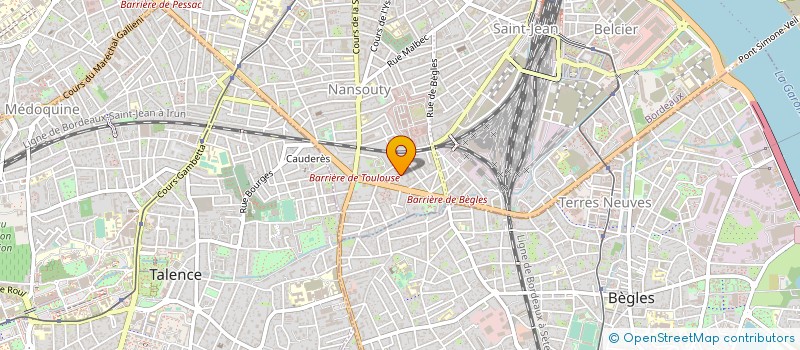 localisation de l'entreprise MADAME BRIGITTE FABRE  BORDEAUX