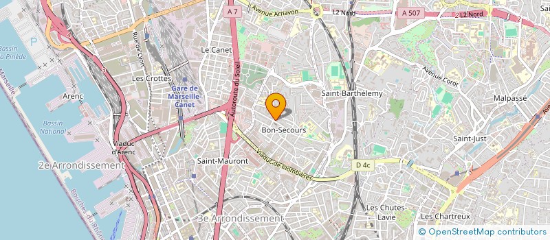 localisation de l'entreprise MADAME BRIGITTE FANISE à MARSEILLE