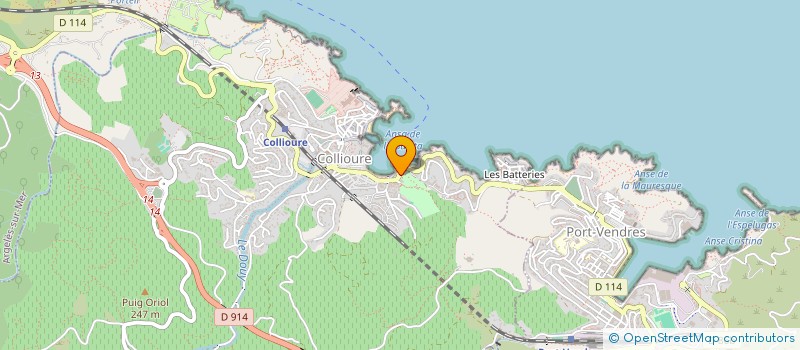 localisation de l'entreprise MADAME BRIGITTE FARINES  COLLIOURE