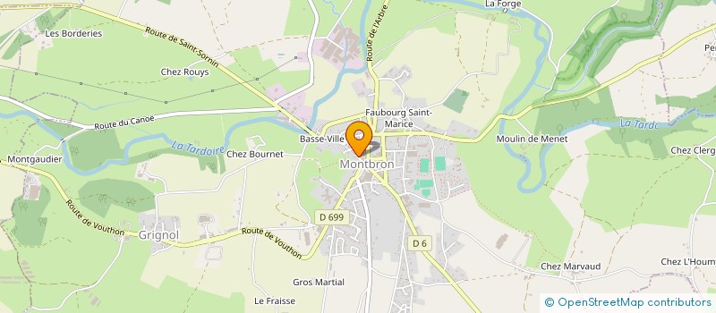 localisation de l'entreprise MADAME BRIGITTE FAURE  MONTBRON