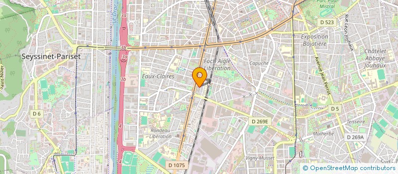 localisation de l'entreprise MADAME BRIGITTE FELTRACCO  GRENOBLE