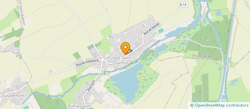 localisation de l'entreprise MADAME BRIGITTE FERNANDEZ  ECOURT-SAINT-QUENTIN