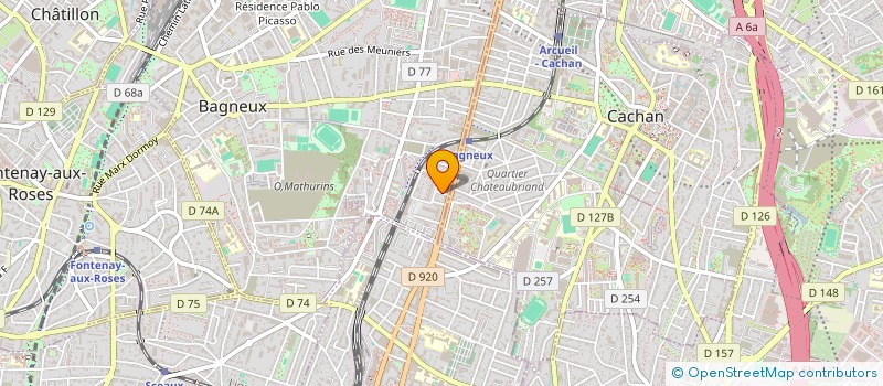 localisation de l'entreprise MADAME BRIGITTE FISCHMAN à BAGNEUX
