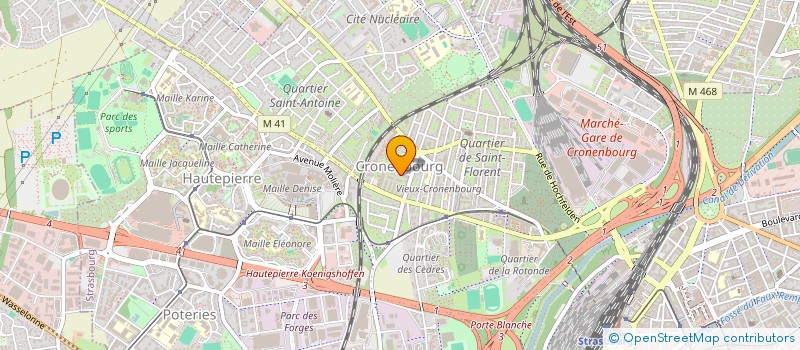 localisation de l'entreprise MADAME BRIGITTE FOERSTER à STRASBOURG