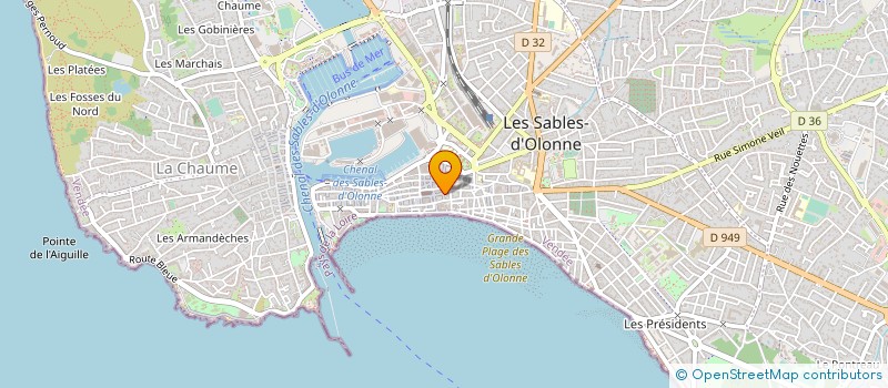 localisation de l'entreprise MADAME BRIGITTE FOLLIOT à LES SABLES D'OLONNE