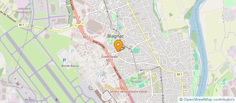 localisation de l'entreprise MADAME BRIGITTE FONTAINE à BLAGNAC