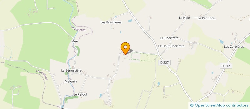 localisation de l'entreprise MADAME BRIGITTE FOUCHER  MERAL