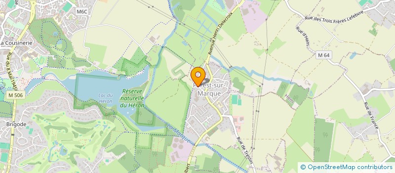 localisation de l'entreprise MADAME BRIGITTE FOURNIER  FOREST-SUR-MARQUE