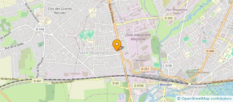 localisation de l'entreprise MADAME BRIGITTE FOURNIER  SAINT DOULCHARD