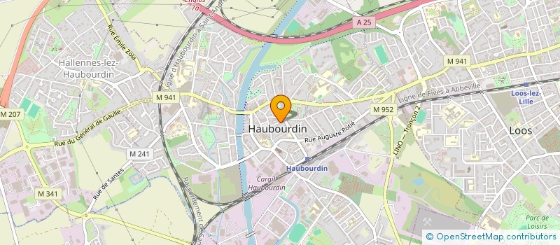 localisation de l'entreprise MADAME BRIGITTE FRANQUART  HAUBOURDIN