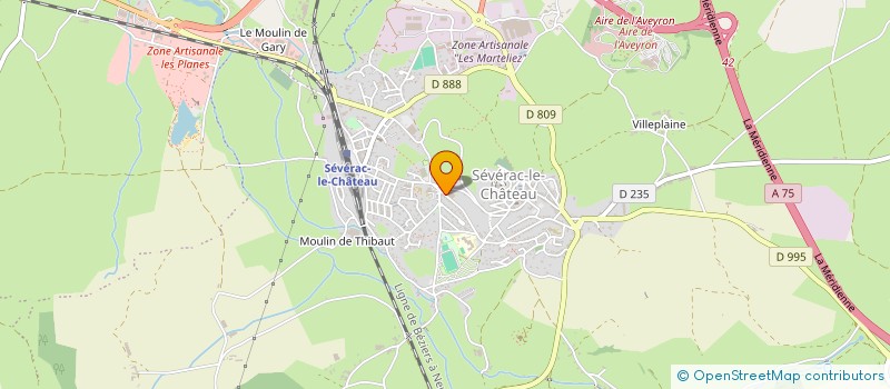 localisation de l'entreprise MADAME BRIGITTE FRAYSSINET  SEVERAC D'AVEYRON