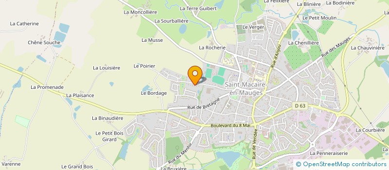 localisation de l'entreprise MADAME BRIGITTE FREULON à SEVREMOINE