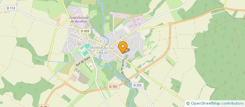 localisation de l'entreprise MADAME BRIGITTE GAGEY à MIREBEAU-SUR-BEZE