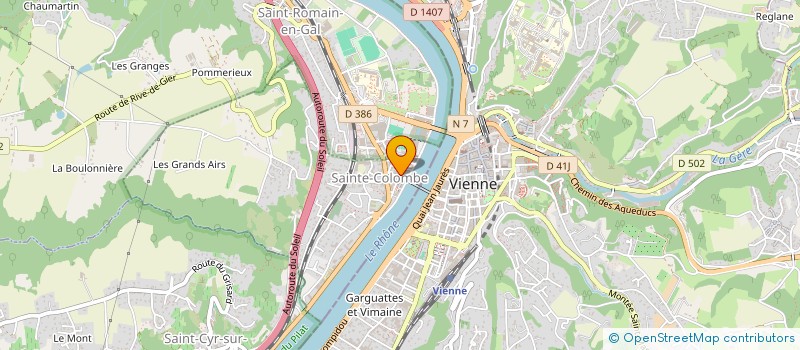 localisation de l'entreprise MADAME BRIGITTE GAILLARD  SAINTE-COLOMBE