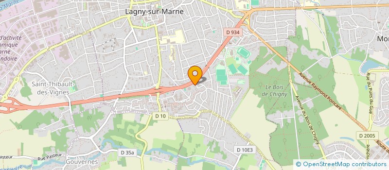 localisation de l'entreprise MADAME BRIGITTE GALLIER  LAGNY-SUR-MARNE