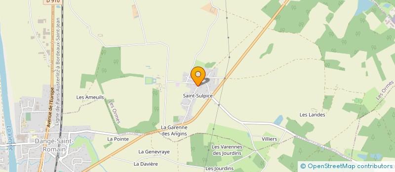 localisation de l'entreprise MADAME BRIGITTE GARAULT  LES ORMES