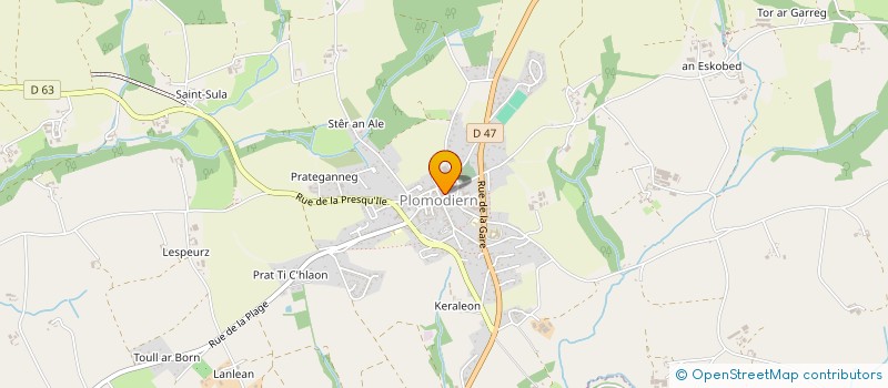 localisation de l'entreprise MADAME BRIGITTE GARCIA  PLOMODIERN