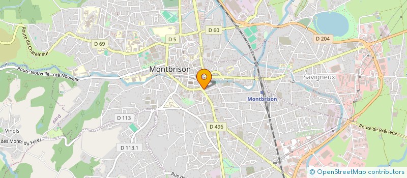 localisation de l'entreprise MADAME BRIGITTE GARCIA à MONTBRISON