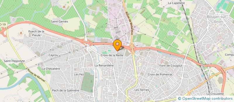 localisation de l'entreprise MADAME BRIGITTE GARCIA  BEZIERS