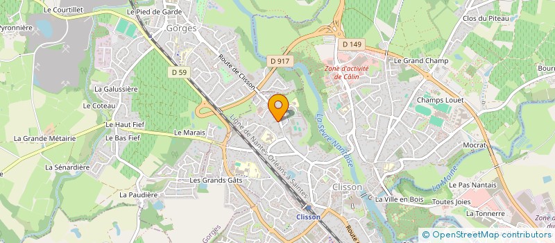 localisation de l'entreprise MADAME BRIGITTE GARDE  CLISSON