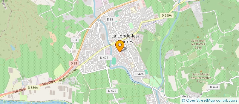 localisation de l'entreprise MADAME BRIGITTE GASTE  LA LONDE-LES-MAURES