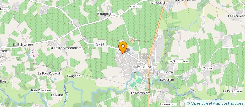 localisation de l'entreprise MADAME BRIGITTE GAUDIN  MOUZILLON