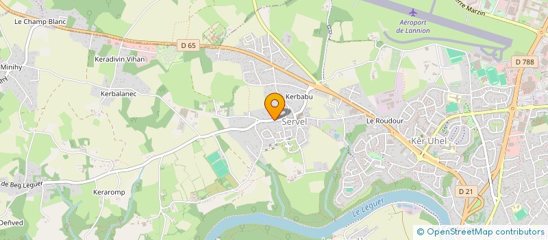 localisation de l'entreprise MADAME BRIGITTE GAULIN à LANNION