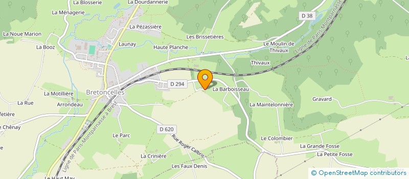 localisation de l'entreprise MADAME BRIGITTE GAULTIER à BRETONCELLES