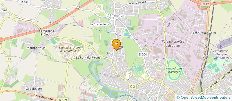 localisation de l'entreprise MADAME BRIGITTE GAUMER à DAMIGNY