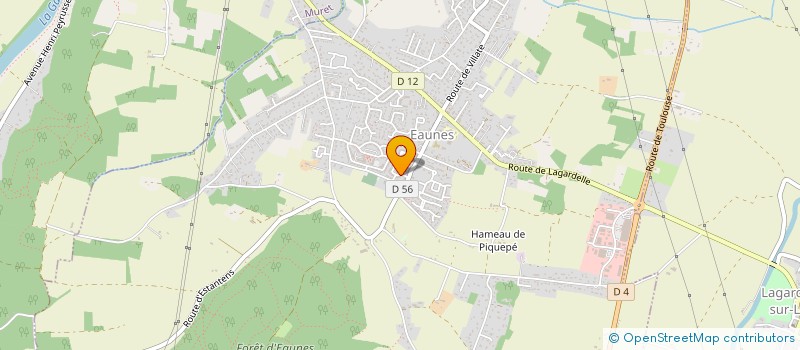 localisation de l'entreprise MADAME BRIGITTE GAUSSENS  EAUNES