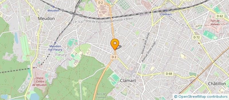 localisation de l'entreprise MADAME BRIGITTE GAUTIER à CLAMART