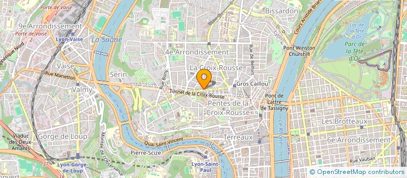 localisation de l'entreprise MADAME BRIGITTE GAZET à LYON