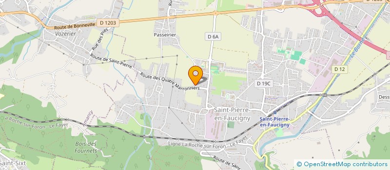 localisation de l'entreprise MADAME BRIGITTE GENOUD  DUVILLARET  SAINT-PIERRE-EN-FAUCIGNY