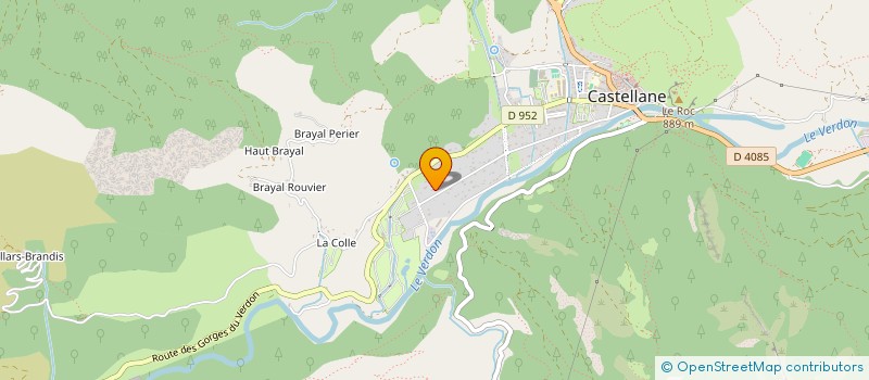 localisation de l'entreprise MADAME BRIGITTE GIELEN  CASTELLANE